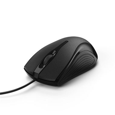 Hama MC-200 černá / Optická myš / 1200DPI / 3 tlačítka / USB