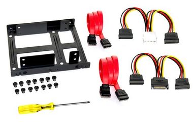 Fantec montážní kit / rámeček pro 2x 2.5" HDD & SSD