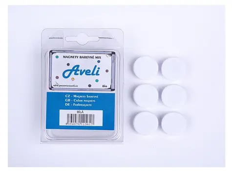 AVELI Set magnetů bílá