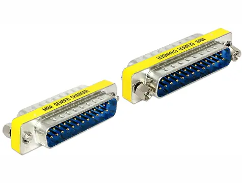 Delock adaptér Sub-D 25 pin samec > samec