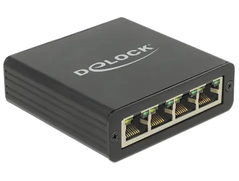 Delock Adaptér USB 3.0 > 4 x Gigabit LAN
