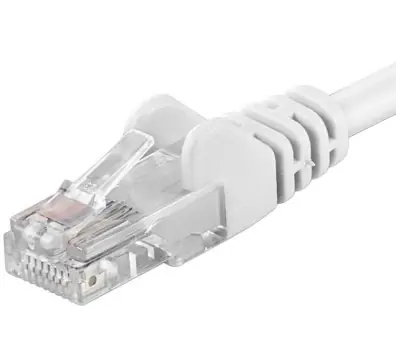 PremiumCord UTP CAT6 3m / Patch kabel / RJ45-RJ45 / bílá