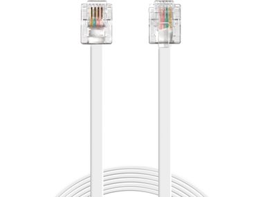 Sandberg telefonní kabel RJ11 > RJ11 1.8m bílá