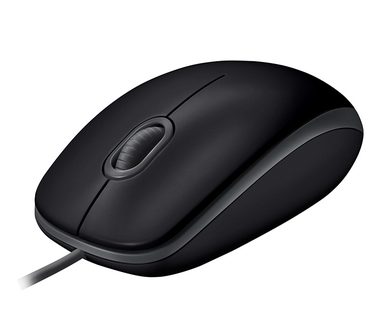 Logitech Mouse B110 Silent černá / optická myš / USB / 1000dpi / 3 tlačítka / 1.8m