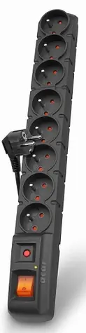 ACAR S8 přepěťová ochrana / 8 zásuvek / 230V / 10A / 3m