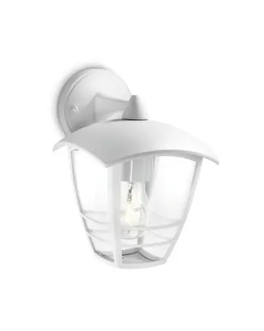 Philips Creek 60W s vrchním ramenem bílá / venkovní svítidlo / bez zdroje / E27 / IP44