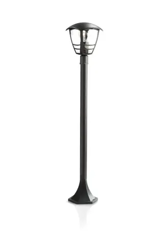 Philips Creek 60W sloupek černá / venkovní sloupek / bez zdroje / E27 / IP44