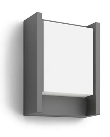 Philips Arbour LED 6W venkovní svítidlo antracit / 600 lm / 4000K / IP44