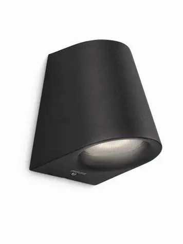 Philips Virga LED 3W 4000K černá / venkovní svítidlo / 270 lm / 4000K / IP44
