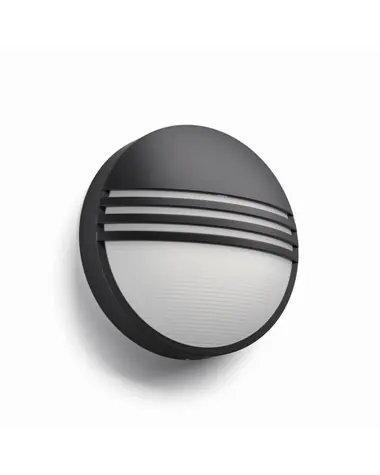 Philips Yarrow LED 6W černá / venkovní svítidlo / 600 lm / 2700K / IP44