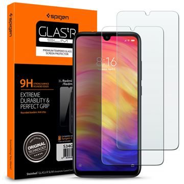 Spigen Glas.tR SLIM 2 pack ochranné sklo pro Xiaomi Redmi Note 7