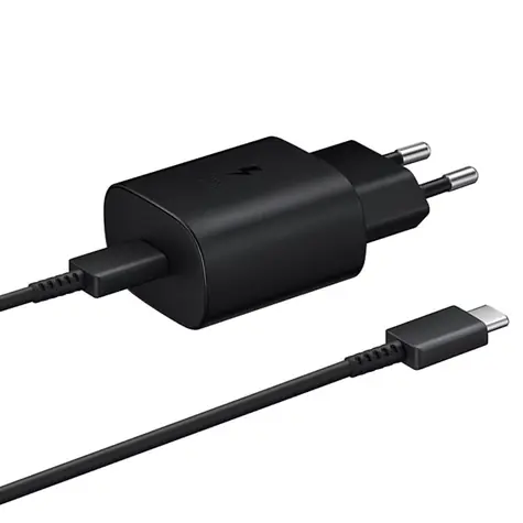 SAMSUNG Napájecí adaptér s rychlonabíjením (25W) černá / 1m kabel / USB-C / 3A 