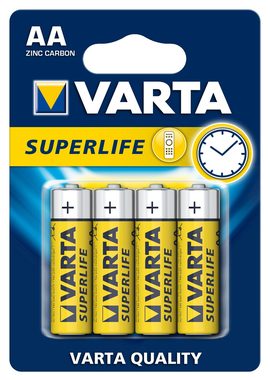 Varta Superlife Baterie AA / 1.5V / zinko-uhlíková / 4 ks / v blistru