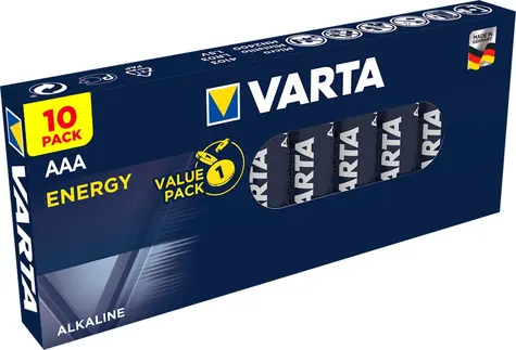 Varta Energy Baterie AAA 10ks / 1.5V / alkalická / v boxu