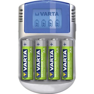 Varta Power LCD / Nabíječka baterií + 4x AA Baterie (2700mAh|NiMH) / 100-240V | 12V DC / 4xAA | AAA