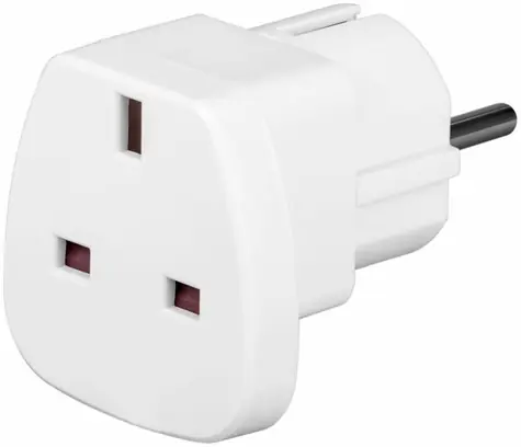 Techly Napájecí adaptér UK|EU 13A - UK|BS - CEE 7|7 bílá