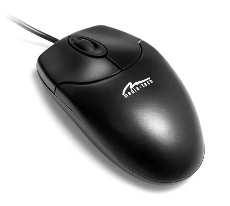 Media-Tech OPTICAL MOUSE černá / optická myš / 800 CPI / PS|2 / 3 tl. + kolečko / 1.4 m