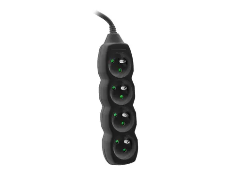 Tracer PowerCord Prodlužovací kabel 3 m černá / 3  zásuvky / VDE certifikace / Délka 3m / černá