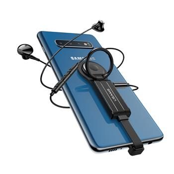 USAMS SJ359 Type C & 3.5mm + Type C a Držáku Na Prst černá 