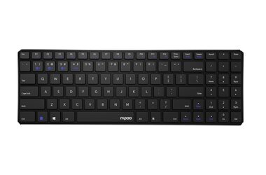 Rapoo E9100M Multi-mode černá / bezdrátová klávesnice / 2.4 GHz / BT 3.0 a 4.0 / ultra-tenká