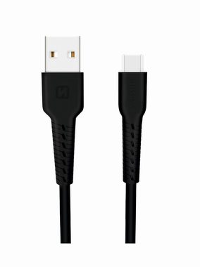 SWISSTEN datový kabel USB - USB-C 1m černá