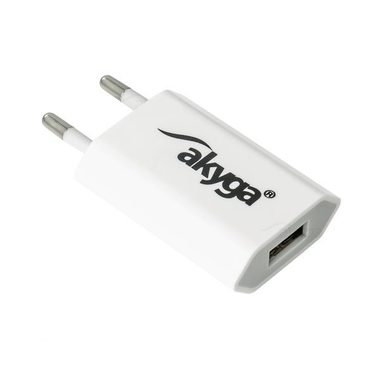 TRX Akyga USB nabíječka 220V bílá / 5V / 1A 