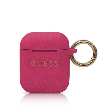 GUESS Silikonový Kryt pro Apple Airpods Fuchsia
