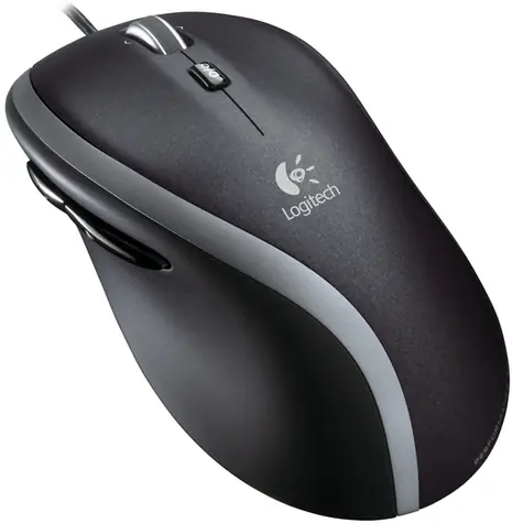 Logitech M500 Laser / Laserová myš / USB / 1000 dpi / rychlé rolování / černá