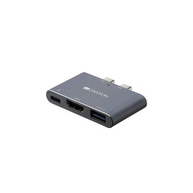 Canyon CNS-TDS01DG dokovací stanice šedá / Thunderbolt 3 / USB 3.0 / HDMI 