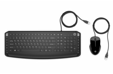 HP Pavilion Keyboard Combo 200 černá / Drátový set klávesnice a myši / USB / CZ SK layout