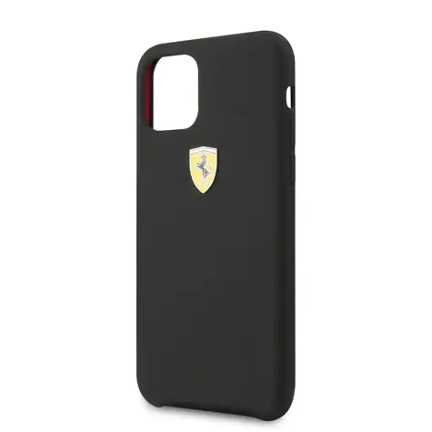 Ferrari SF Silikonový Kryt pro Apple iPhone 11 Pro Max černá