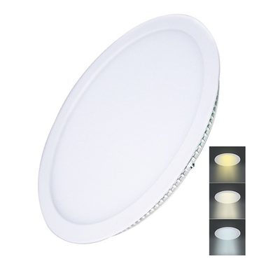 Solight WD144 LED mini panel CCT podhledový 24W / 1800lm / 3000K / 4000K / 6000K / kulatý