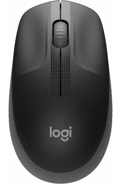 Logitech M190 černá / optická bezdrátová myš / 1000 DPI / USB přijímač / 3 tlačítka