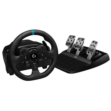 Logitech G923 PS4 / herní volant + pedály / pro PS5 & PS4 & PC / Trueforce / USB 2.0 / černá