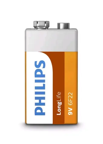 Philips baterie 9V LongLife zinkochloridová - 1ks