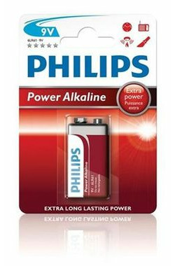 Philips baterie 9V PowerLife, alkalická - 1ks