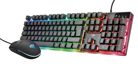 Trust GXT 838 AZOR COMBO CZ & SK / Herní klávesnice + myš / USB / CZ & SK