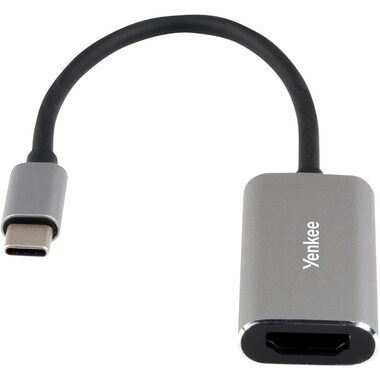 YENKEE YTC 012 USB-C na HDMI adaptér stříbrná / 4K / 0.2m