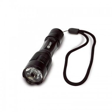 Solight WL17 LED malá kovová svítlna 1W černá / 50lm / AA 