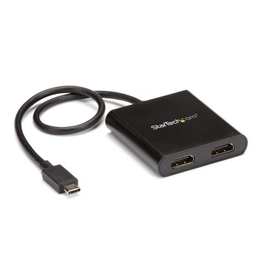 StarTech adaptér USB-C na 2xHDMI černá / Dual 4K 30Hz / 1080p 60Hz / Thunderbolt 3