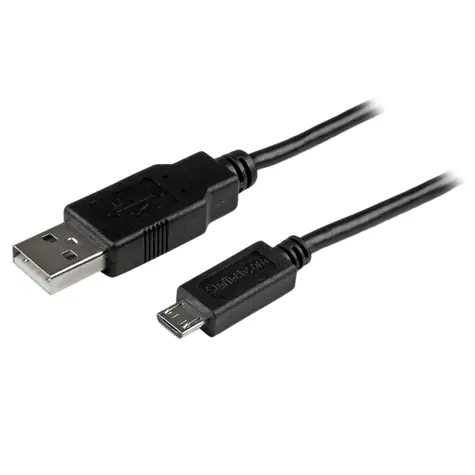 StarTech kabel MicroUSB na USB-A černá / 480 Mbps / 2m