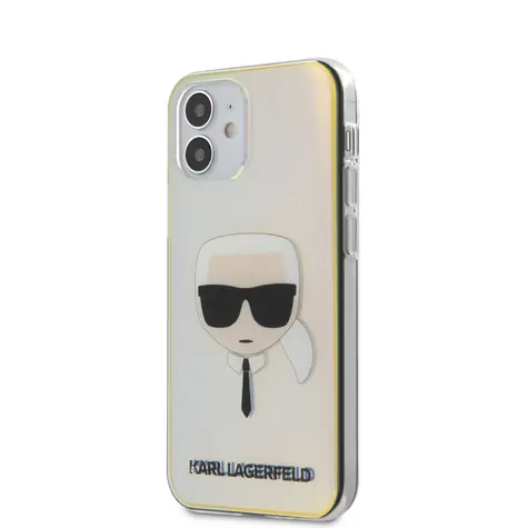 Karl Lagerfeld PC & TPU Head Kryt pro Apple iPhone 12 mini Iridescent