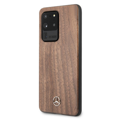 Mercedes Wood Kryt pro Samsung Galaxy S20 Ultra hnědá