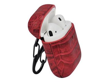 TERRATEC AirBox Crocodile Pattern Red / Pouzdro pro Apple AirPods 1 & 2