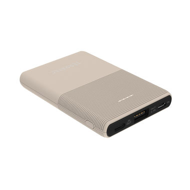 TERRATEC Powebank P50 béžová / 5000 mAh / 5V / 2.1A / 1x Micro-USB (vstup) / 1x USB-C / 1x USB-A