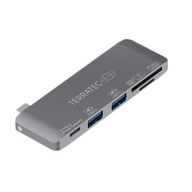 TERRATEC Connect C7 USB-C / 2x USB-A 3.0 / 1x USB-C PD (100W) / SD&Micro-SD čtečka