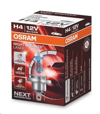 OSRAM H4 NIGHT BREAKER LASER 12V 60&55W / Autožárovka / P43T / 2ks