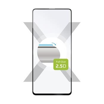 FIXED Full-Cover Ochranné tvrzené sklo pro Samsung Galaxy A52 & A52 5G & A52s 5G černá / lepení přes celý displej 