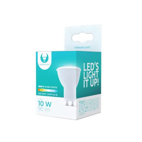 Forever LED žárovka GU10 1W (teplá bílá) / 3000K / 90 lm