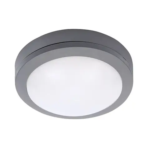Solight WO746 LED venkovní osvětlení kulaté 13W šedé / 910lm / 4000K / IP54 / 17cm